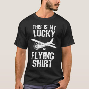Camiseta Aviador Piloto Este Es Mi Afortunado Volador