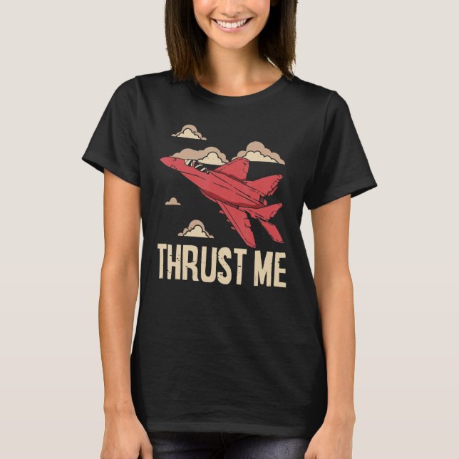 Camiseta Aviador piloto piloto de aviones de aviación Thrus (Anverso)