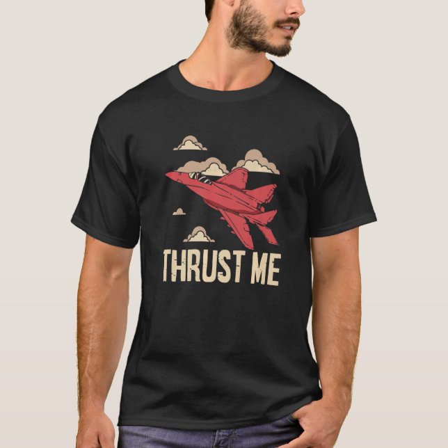 Camiseta Aviador piloto piloto de aviones de aviación Thrus (Anverso)