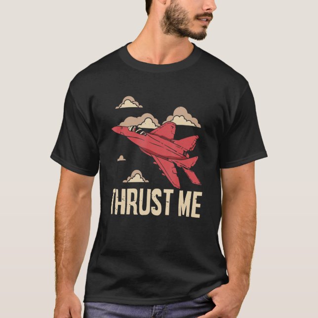 Camiseta Aviador piloto piloto de aviones de aviación Thrus (Anverso)