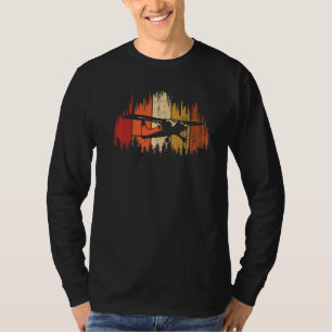 Camiseta Aviador piloto sobre Retro Forestal
