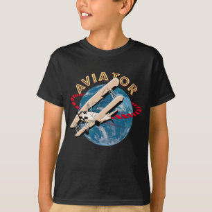 Camiseta Aviador viajando por el mundo