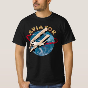 Camiseta Aviador viajando por el mundo