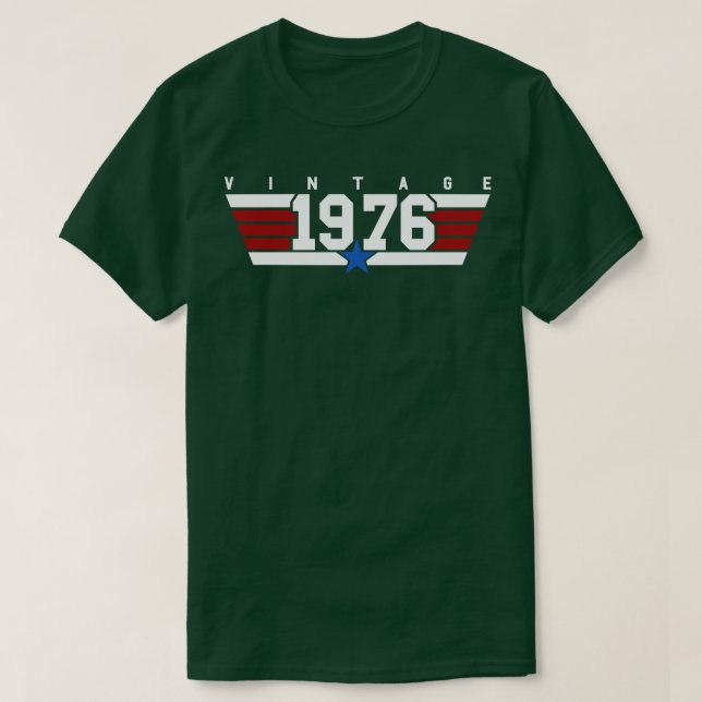 Camiseta Aviador Vintage 1976 (Diseño del anverso)