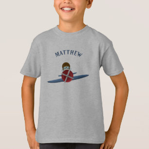 Camiseta Aviador y su avión