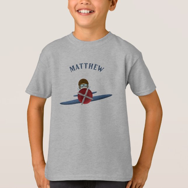 Camiseta Aviador y su avión (Anverso)