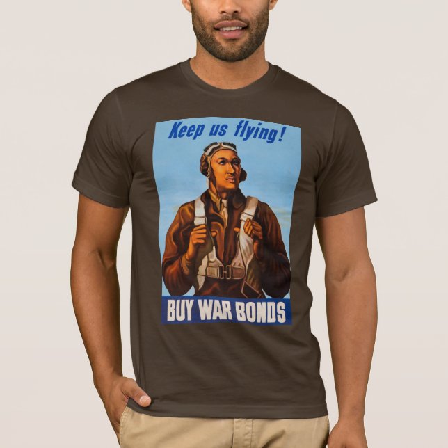 Camiseta Aviadores afroamericanos luchan contra pilotos de  (Anverso)