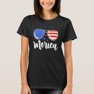 Camiseta Aviadores de bandera de Estados Unidos gafas de so