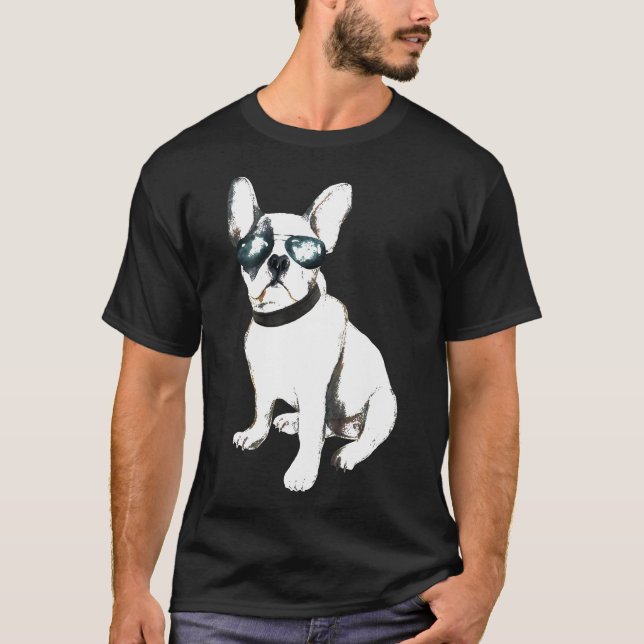 Camiseta Aviadores de Bulldog de Francia (Anverso)