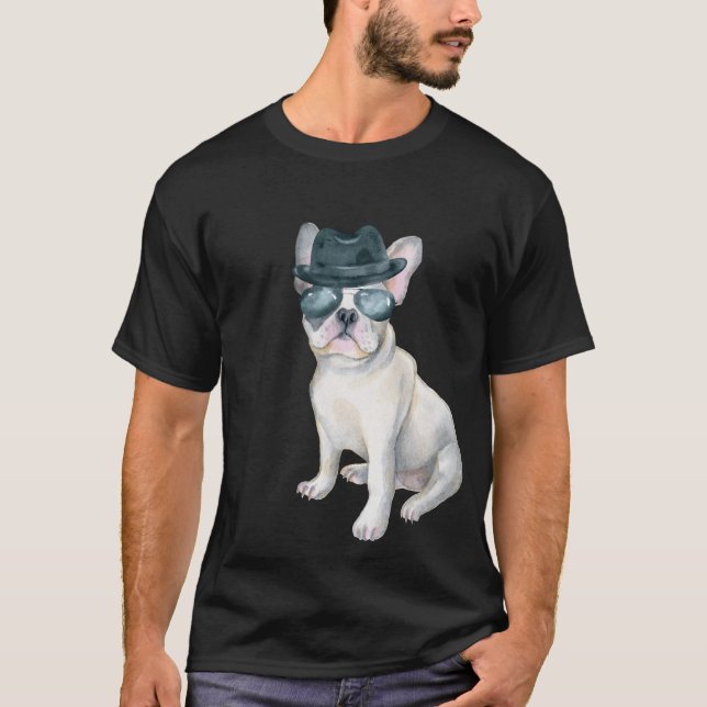 Camiseta Aviadores del gorra del gángster del bulldog (Anverso)