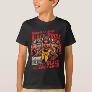 Camiseta Aviadores Negros Retro Historia Negra Segunda Guer