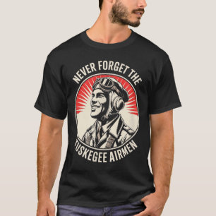 Camiseta Aviadores negros retro historia negra segunda guer