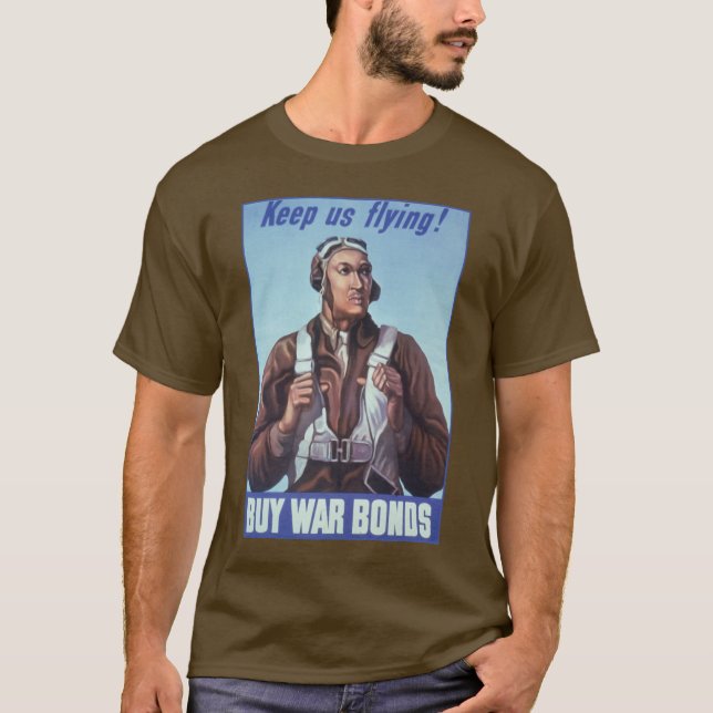Camiseta Aviadores negros: Servicio militar de combate de l (Anverso)