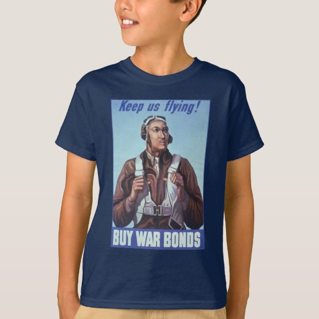 Camiseta Aviadores negros: Servicio militar de combate de l (Anverso)