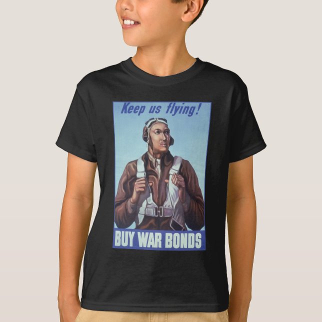Camiseta Aviadores negros: Servicio militar de combate de l (Anverso)