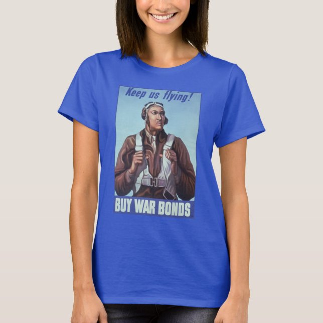 Camiseta Aviadores negros: Servicio militar de combate de l (Anverso)