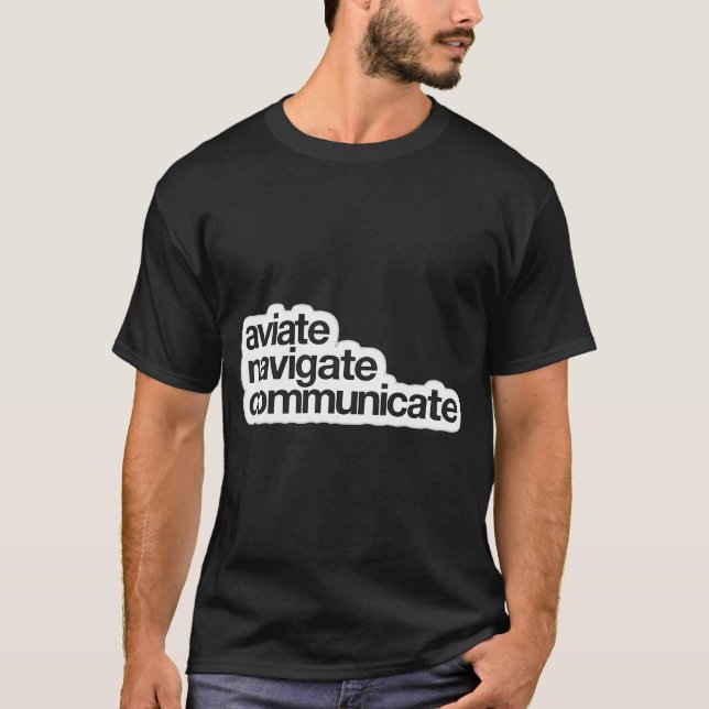 Camiseta Aviar navegar por la comunicación (Anverso)