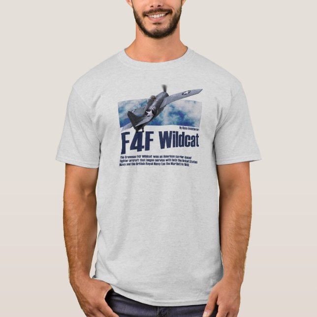 Camiseta Aviation Art T-shirt “F4F Wildcat" (Anverso)