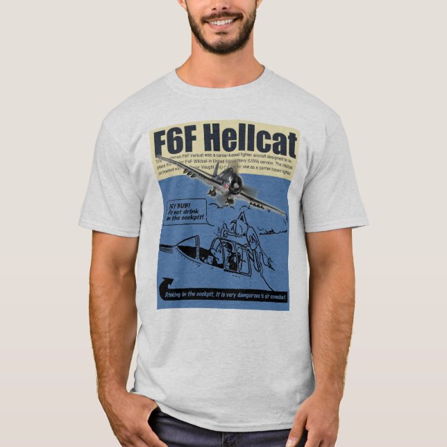 Camiseta Aviation Art T-shirt “F6F Hellcat" (Anverso)