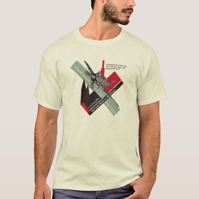 Camiseta Aviation Art T-shirt “Focke-Wulf Fw 190" (Anverso)