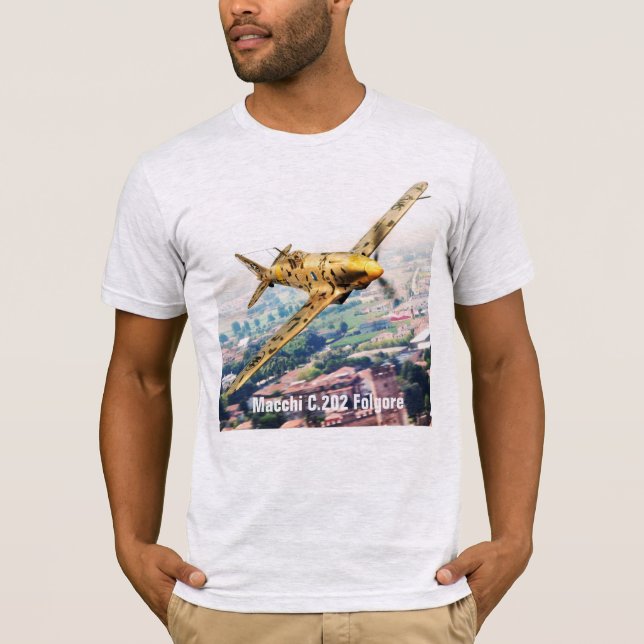 Camiseta Aviation Art T-shirt “Macchi C.202 Folgore" (Anverso)