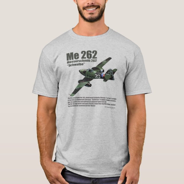 Camiseta Aviation Art T-shirt "Me 262 Schwalbe " (Anverso)