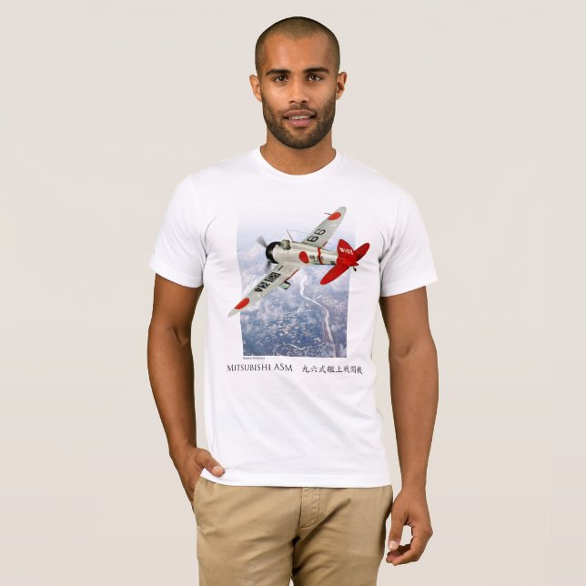 Camiseta Aviation Art T-shirt “Mitsubishi A5M Claude" (Anverso completo)