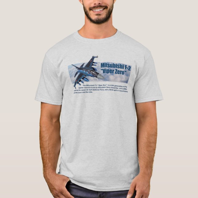 Camiseta Aviation Art T-shirt "Mitsubishi F-2 Viper Zero" (Anverso)
