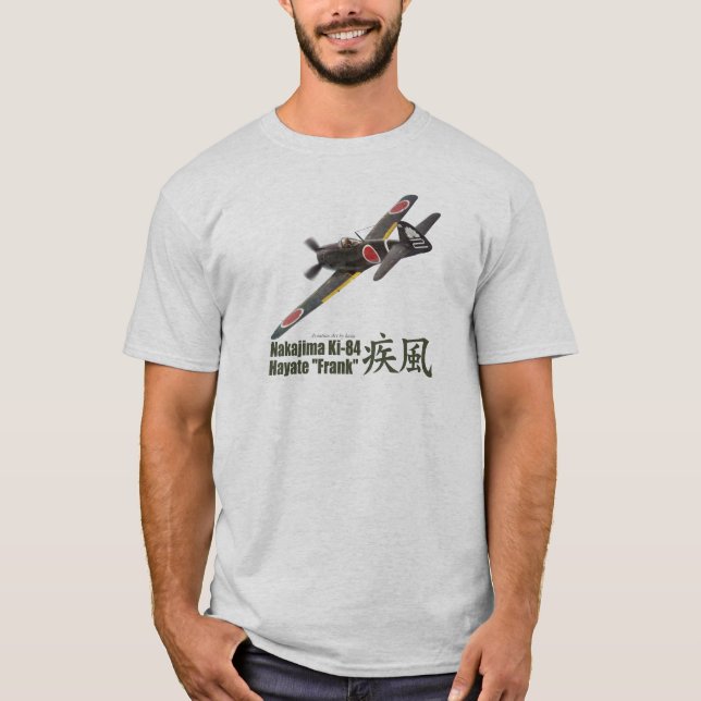 Camiseta Aviation Art T-shirt “Nakajima Ki-84　Frank" (Anverso)