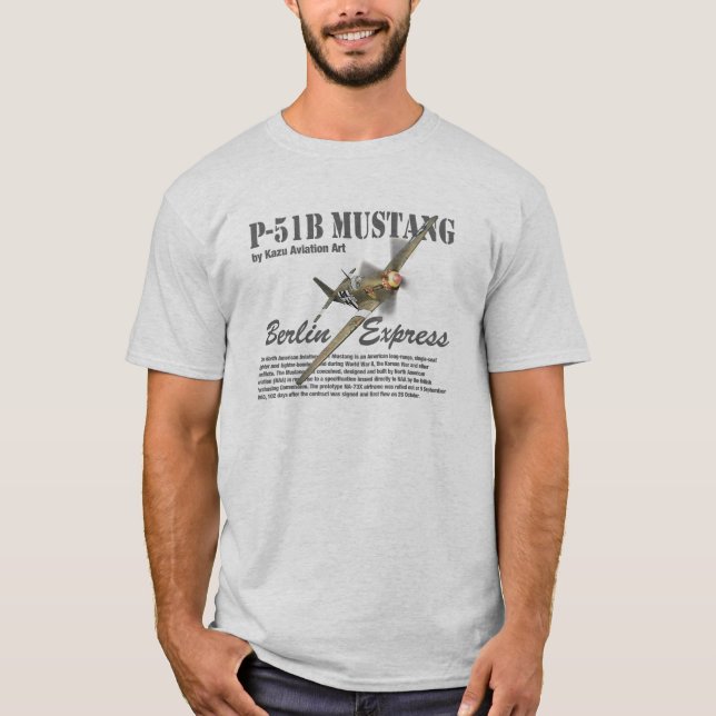 Camiseta Aviation Art T-shirt “P-51B Mustang" (Anverso)