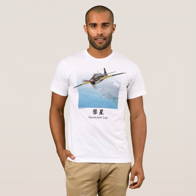 Camiseta Aviation Art T-shirt “Yokosuka D4Y  Judy" (Anverso completo)
