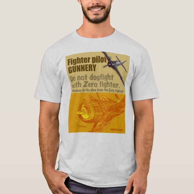 Camiseta Aviation Art T-shirt “ZERO" (Anverso)