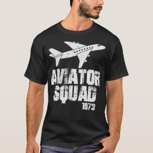 Camiseta Aviator Squad Airplane mejores amigos de manga lar