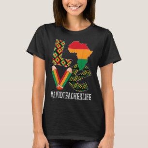 Camiseta Avid Teacher Love Map African American Black Histo