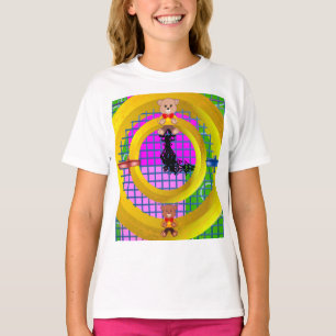 Camiseta Avie Bowtie en bloques rosados modernos