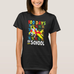 Camiseta Avión 100 días de ropa escolar para profesores B