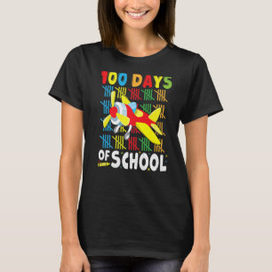 Camiseta Avión 100 días de ropa escolar para profesores B