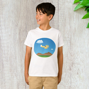 Camiseta Avión amarillo pequeño