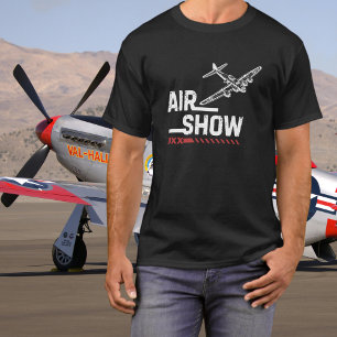 Camiseta Avión Antiguo B-17 Espectáculo Aéreo Militar Perso