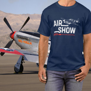 Camiseta Avión Antiguo P-40 Militar Piloto de la Segunda Gu