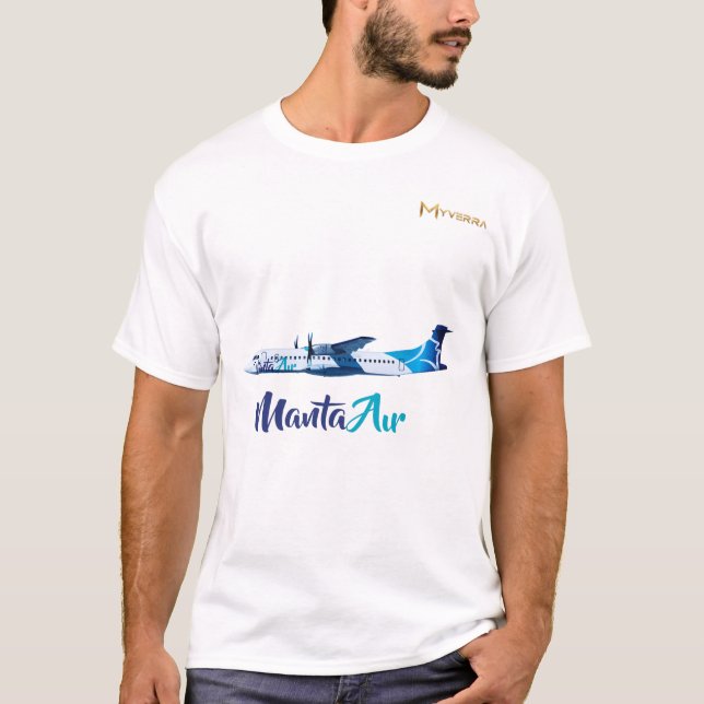 Camiseta Avión ATR72 de Manta Air   (Anverso)