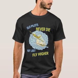 Camiseta Avión Avión Avión Piloto Volador Avión Antiguo