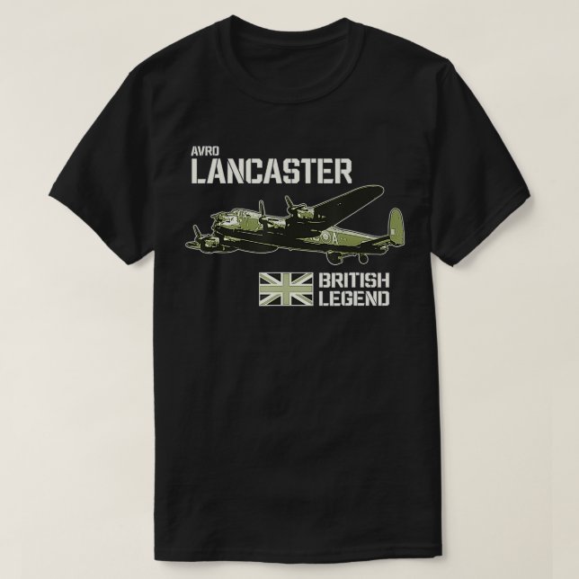 Camiseta Avión Avro Lancaster Bomber RAF Avión British L (Diseño del anverso)