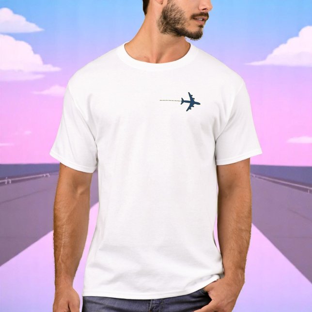 Camiseta Avión azul Avión Volador. Regalo piloto (Subido por el creador)