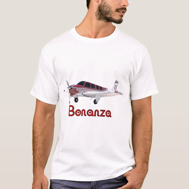 Camiseta Avión Beechcraft Bonanza (Anverso)