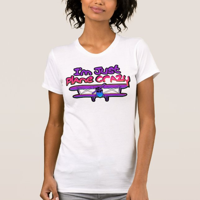 Camiseta Avión biplano divertido (Anverso)
