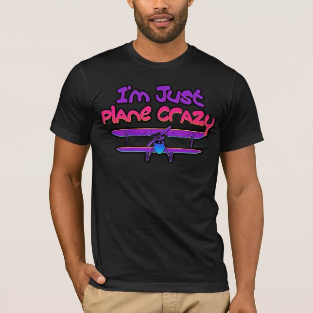 Camiseta Avión biplano divertido (Anverso)