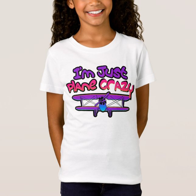 Camiseta Avión biplano divertido (Anverso)
