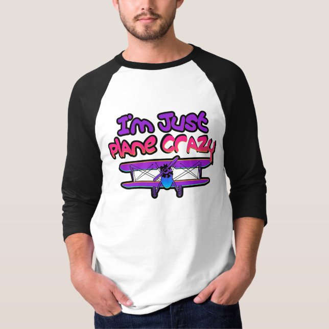 Camiseta Avión biplano divertido (Anverso)