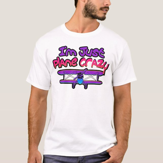 Camiseta Avión biplano divertido (Anverso)